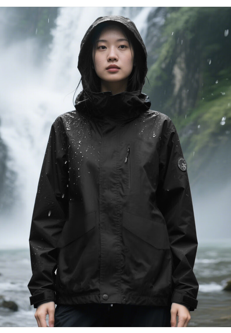 Baleno 2026 New Women's Outdoor Jacket Spring Autumn Winter Windproof Waterproof Hooded Coat Versatile Travel Top 8