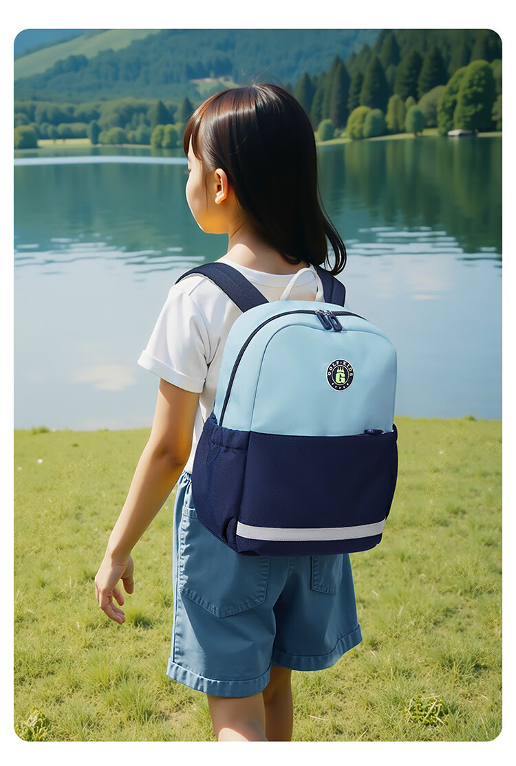 GOLF Elementary School Backpack, Lightweight Children's Shoulder Bag, for Grades 1-3, Outdoor Use for Boys And Girls, Preschool to Elementary Transition Backpack, for Travel And Field Trips 16