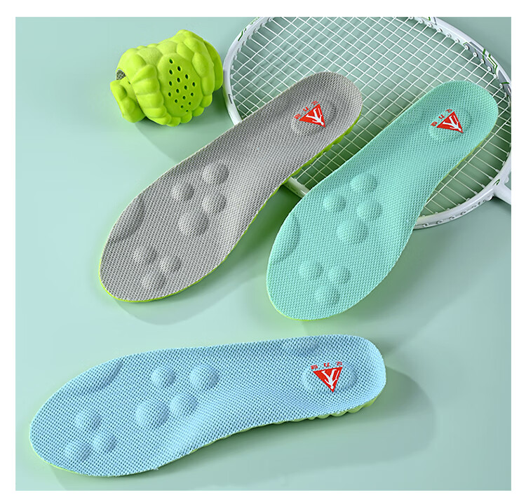 Zulijian Sports Military Training Insoles for Men, Mugwort Sweat-Absorbing, Odor-Resistant, Antibacterial, Long-Standing Arch Support, Green Gray, 2 Pairs, Size 41-42 17