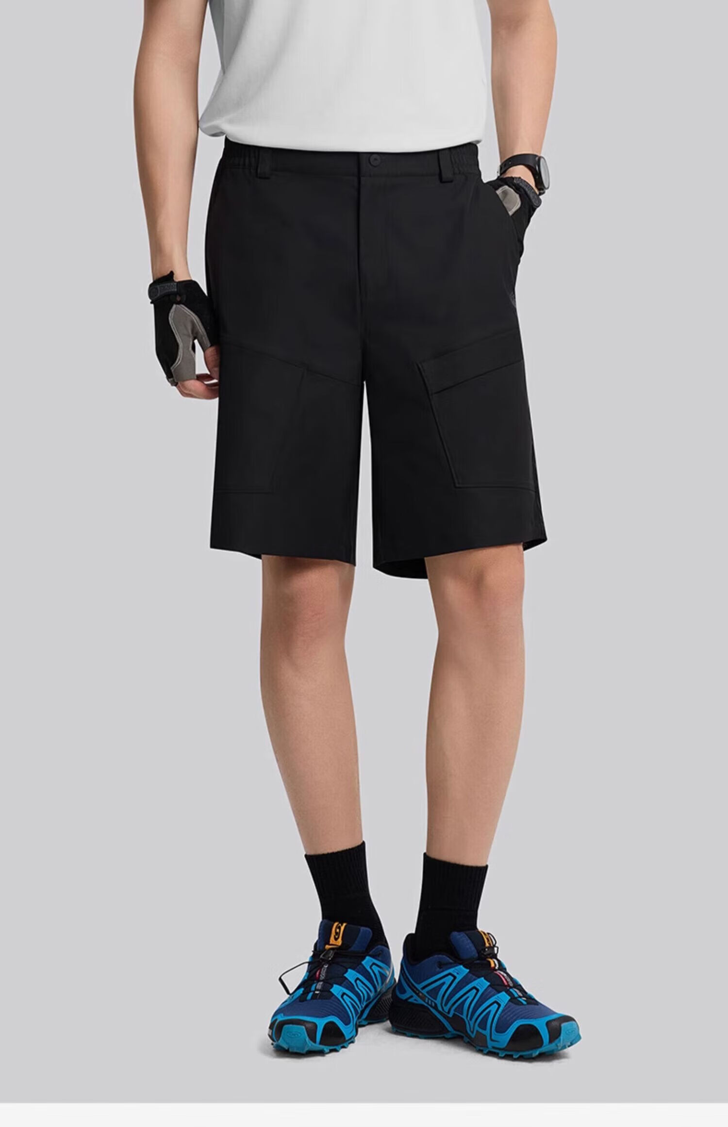 Tantuo Men's 5-Inch Sports Shorts Loose Casual Mid-Length Pants 50
