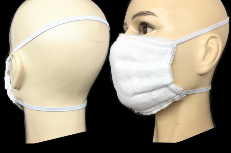 纱布口罩防尘加厚头戴式1216层工业粉尘打磨纯棉纱口罩可清洗透气 24