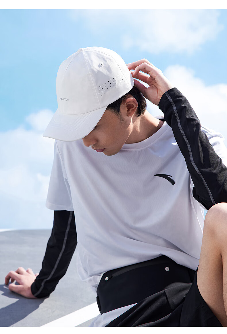 安踏(anta)安踏跑步帽男女通用夏新款遮阳帽太阳帽鸭舌帽户外运动帽子