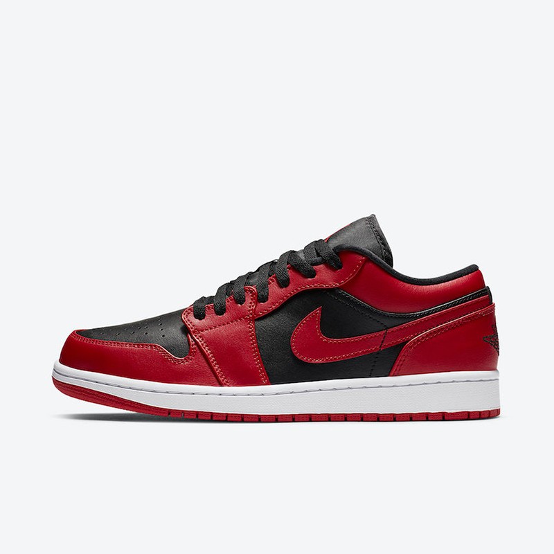 耐克nike air jordan 1 low aj1低帮黑红禁穿男女休闲篮球鞋 553558