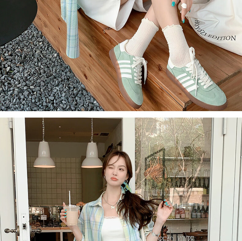 MEIYANG Bailing Shorts, Three-Line Sweatshirt Terry Texture A-Line Casual Pants, Beige, M 17