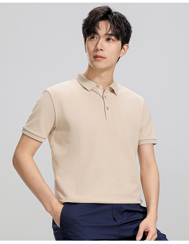 Romon [Cotton Stretch Breathable] Men's Summer Casual Polo Shirt Black XL 19