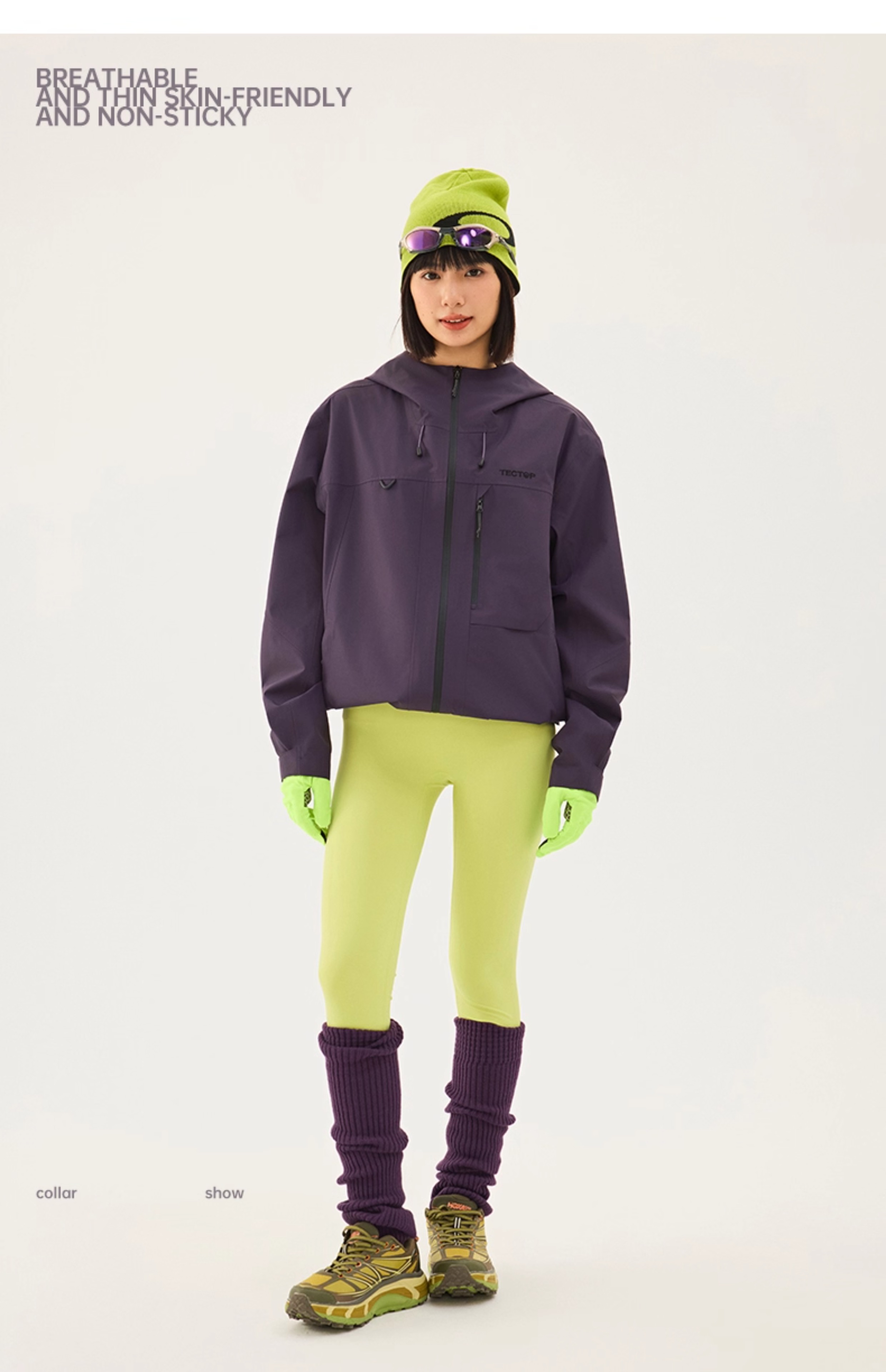 TECTOP Single-Layer Hard Shell Breathable Mountaineering Jacket for Men and Women 59