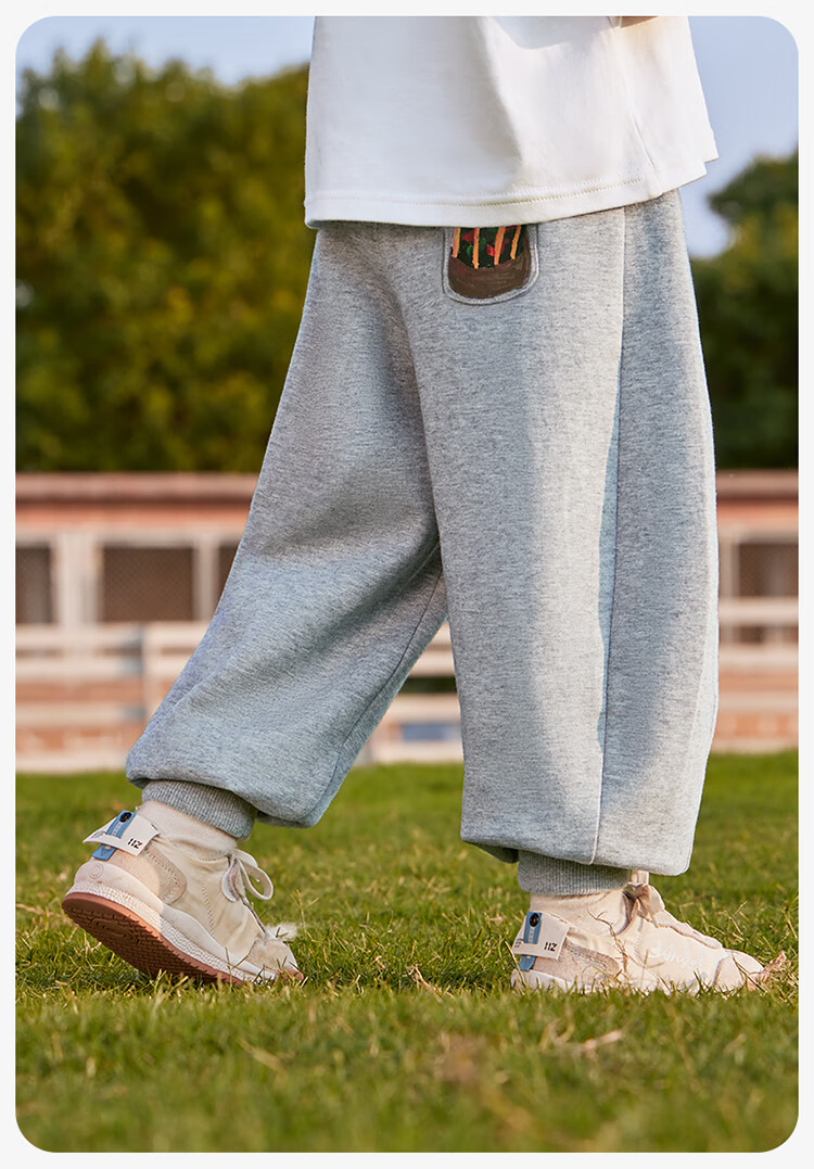 Ciciibear [7A Antibacterial] ciciibear Boys' Sweatpants Spring Autumn Baby Pants Children's Long Pants 2025 New Sports Pants for Girls 14