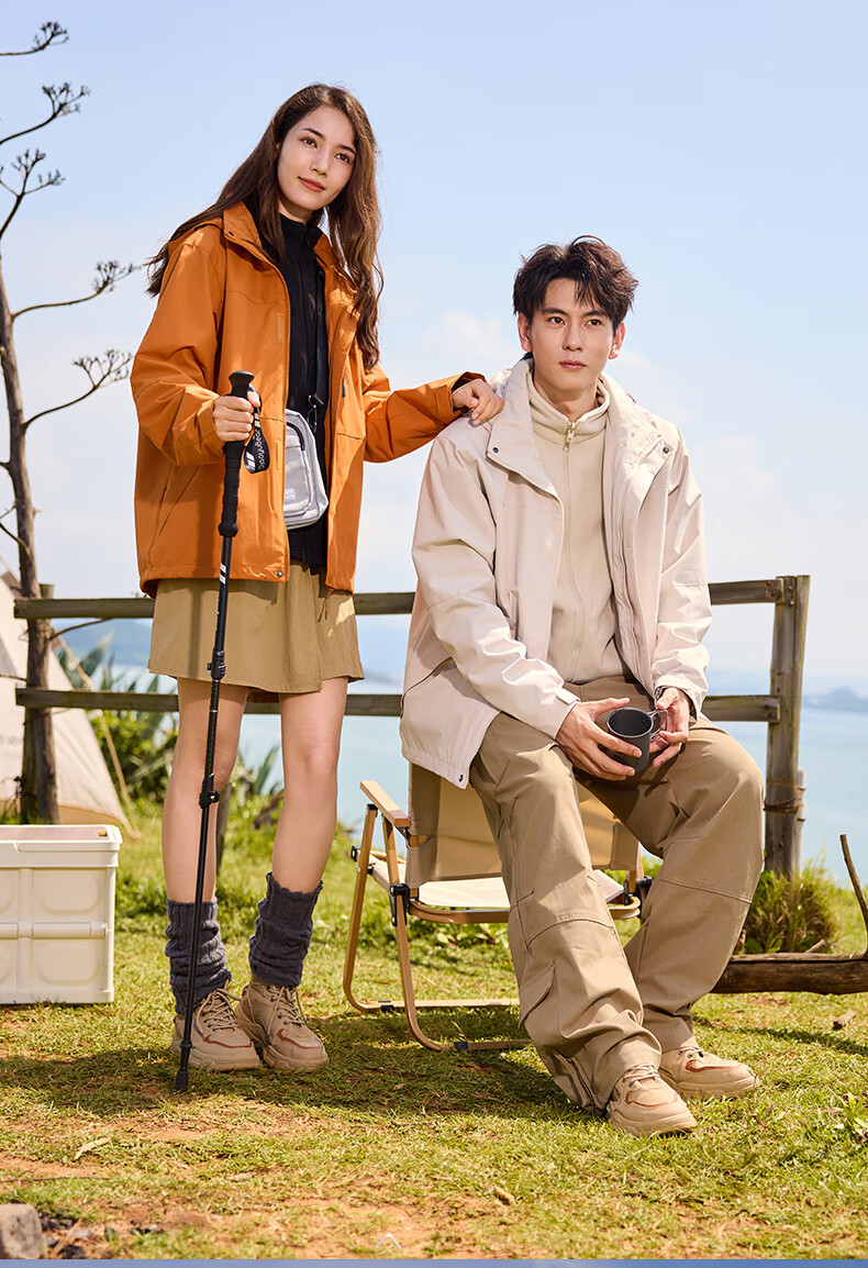 Snow Flying 3-in-1 Two-Piece Outdoor Jacket Unisex 2025 Autumn Winter New Couple Detachable Fleece Liner Coat 10