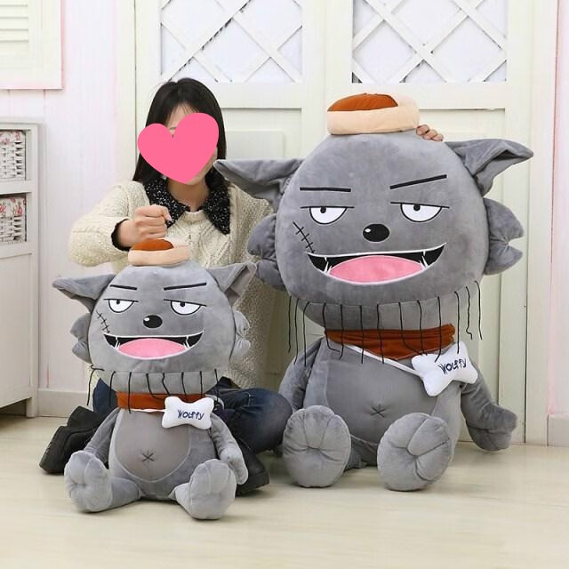 公仔红i太狼毛绒玩具大号大灰狼娃娃女生儿童生日礼物智寅 红太狼