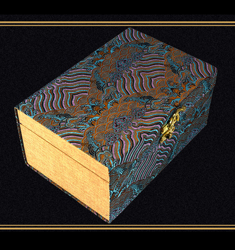 古玩瓷器包装盒高档锦盒大号长正方瓷器碗瓶子文玩古董古玩摆件包装盒