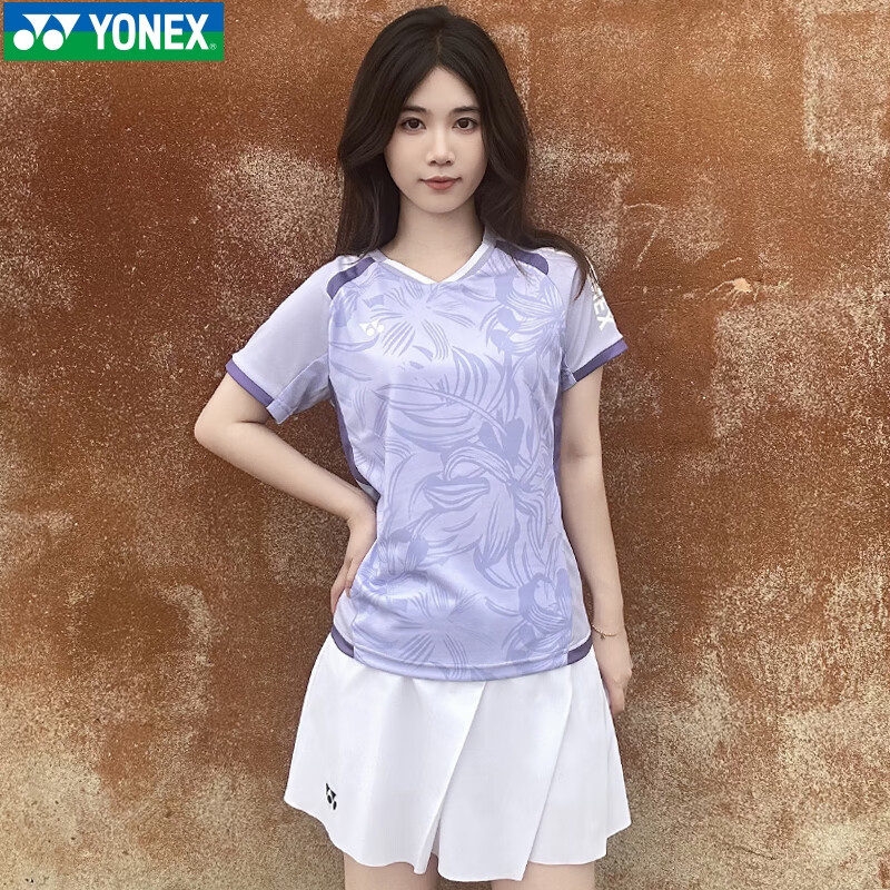 YONEX Badminton Sports T-Shirt Short Sleeve Breathable Men's Single Top 110084BCR White XL 6