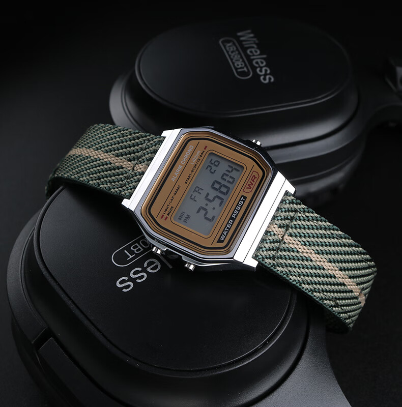 适配卡西欧复古电子小方块a158 a168 ae1200 a168 mcw200柔软透气帆布