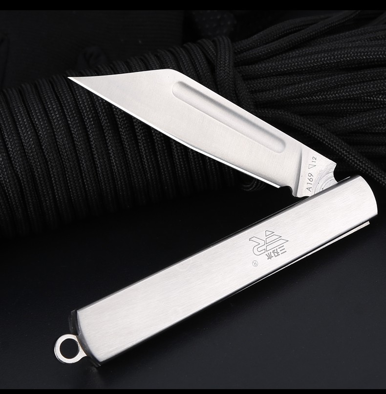 三刃木a系列103经典全钢锋利小折叠刀随身迷你口袋轻巧灵活便携开箱