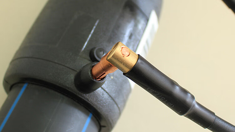 pe管电熔焊机铜头子零配件黄铜头基座压线母头插头紫铜焊头熔接头 4.