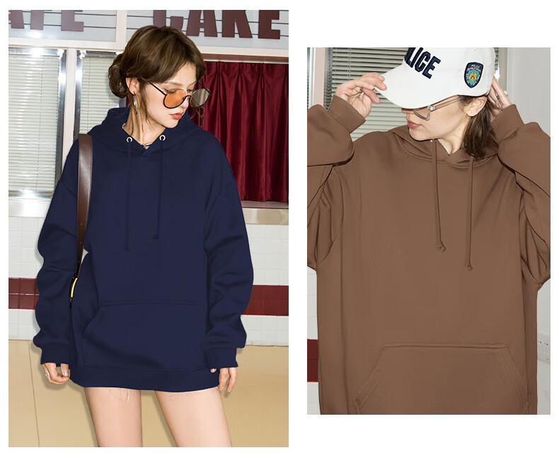 Jeanswest Women's Hoodie Autumn 2025 New Sweet Style Plus Size Slimming Loose Lazy Casual Top 9