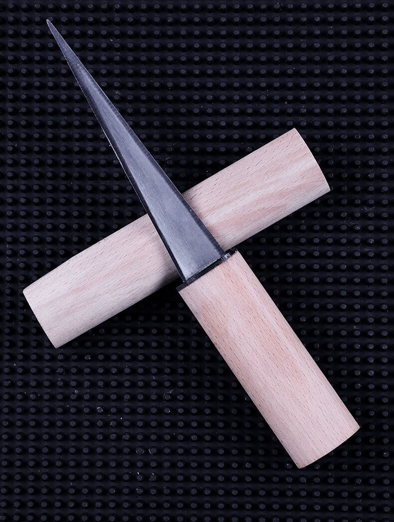 削冰刀酒吧先生 日式手工 圆冰球凿冰器开冰刀具削冰刀刻花雕刻刀分