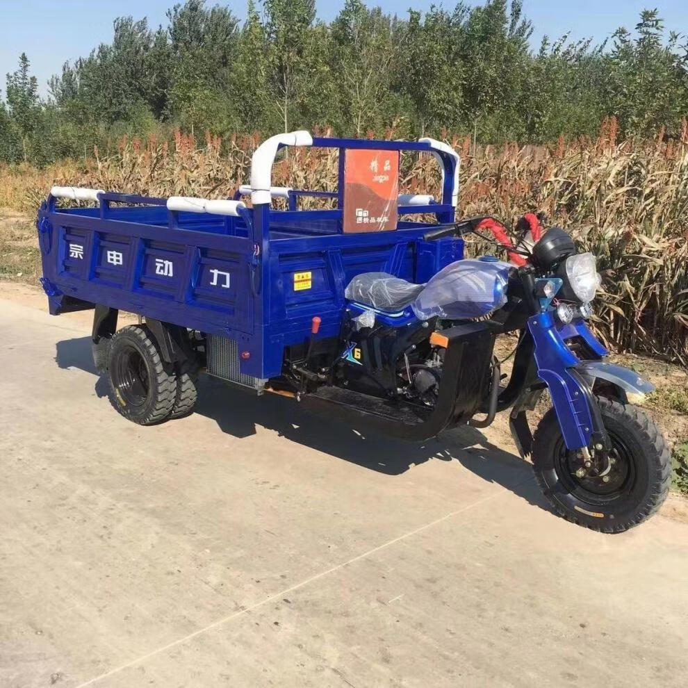 宗申隆鑫发动机汽油三轮摩托车燃油家用农用载货自卸三轮摩托车 自卸