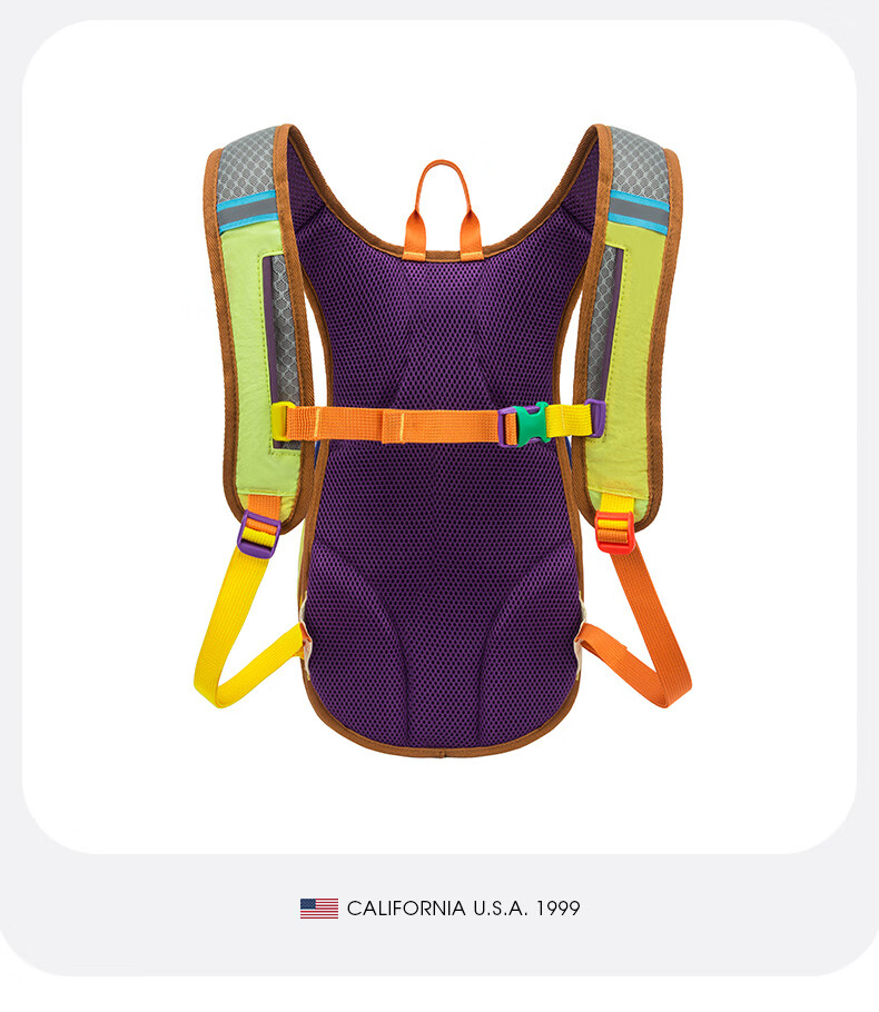 TFO 6th Generation Kids Outdoor Backpack Lightweight Travel School Bag Double Shoulder A9202515 Colorful 10L 8