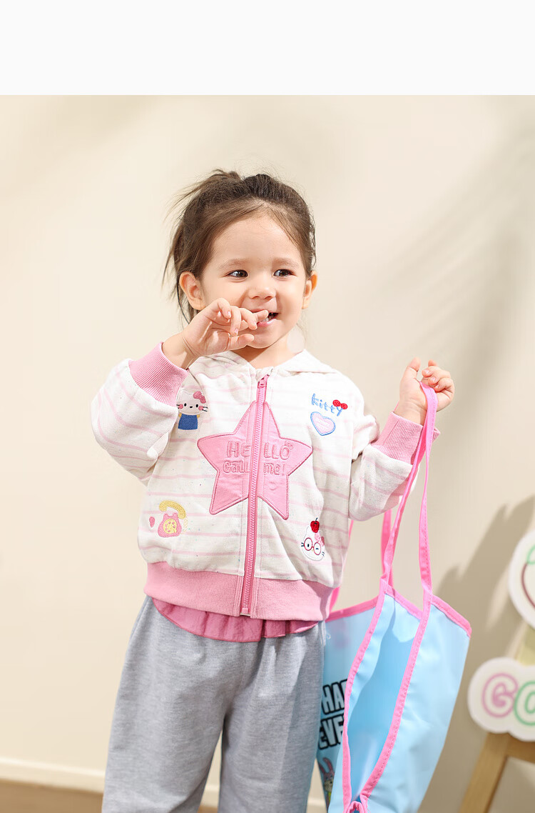 LUSON Little O Dad Baby Girl Autumn Outfit 2025 Spring and Autumn Long Sleeve Sweatshirt Jacket and Pants Baby Clothes 12