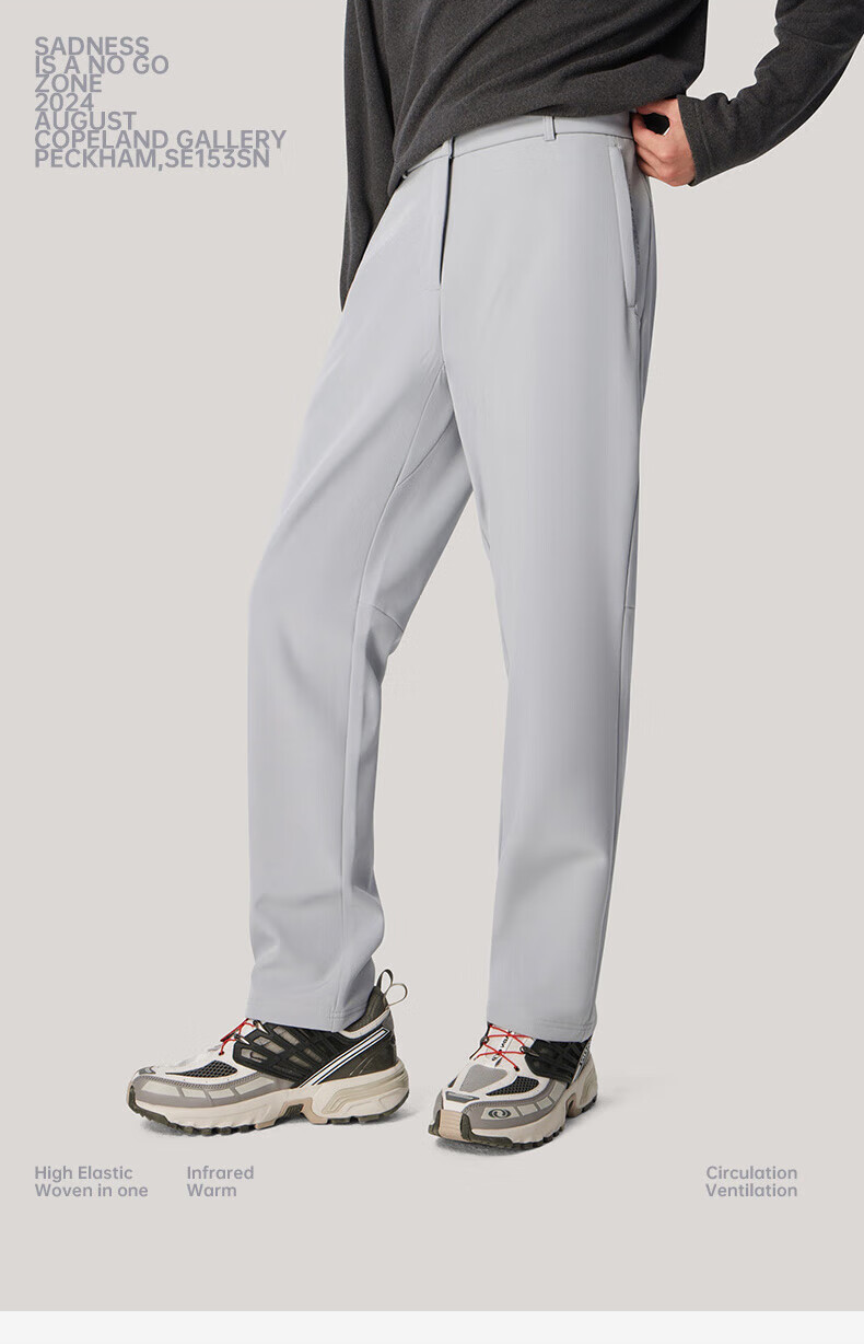 Tantuo Men's Fleece-Lined Warm Softshell Outdoor Hiking Pants 10