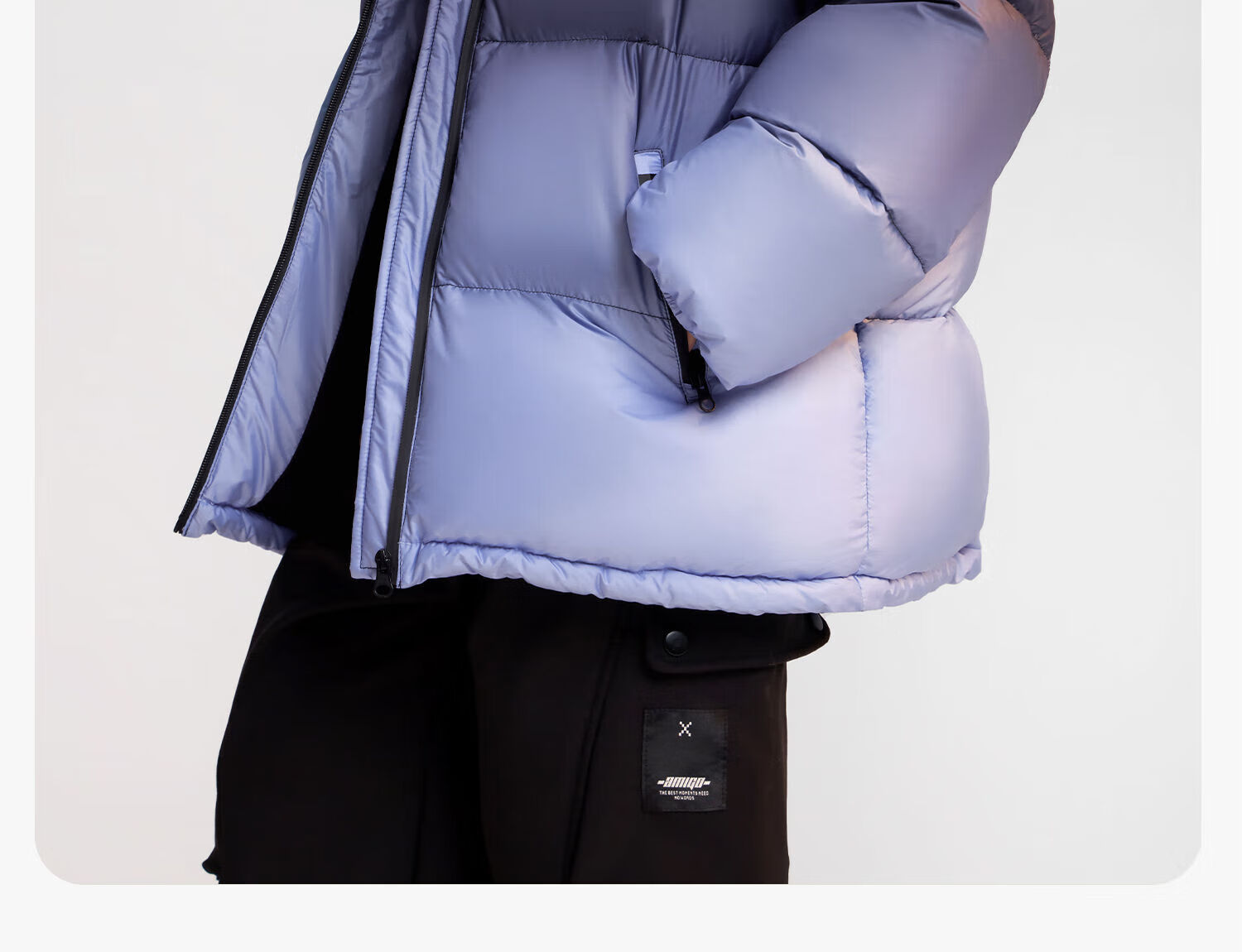 Zuo Xi Boys' Down Jacket Winter Warm 2025 New Children's Three-Proof Hooded Puffer Coat Blue 120 19