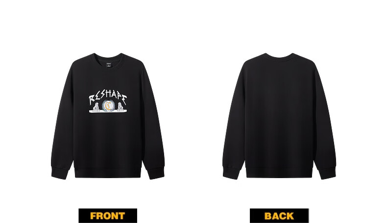 CABBEEN 320G Comfortable Air Layer Sweatshirt with Fortune Stone Lion and Logo Design Autumn Long Sleeve Sweatshirt 15