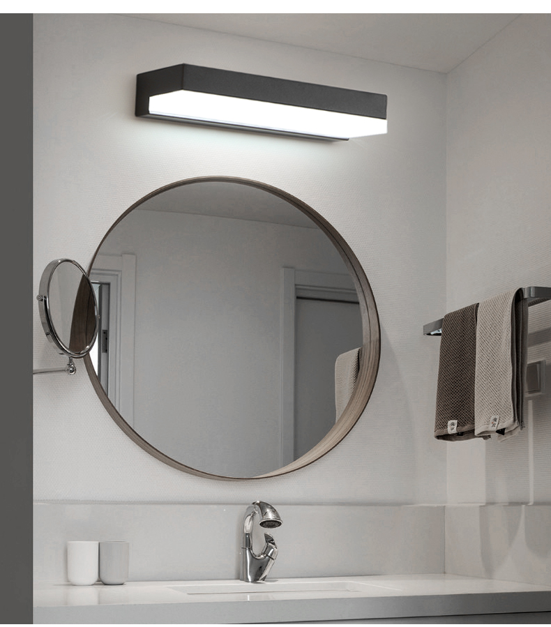 led镜前灯简约现代 防水防雾浴室灯具靓丽壁灯卫生间镜柜灯具新款 28*