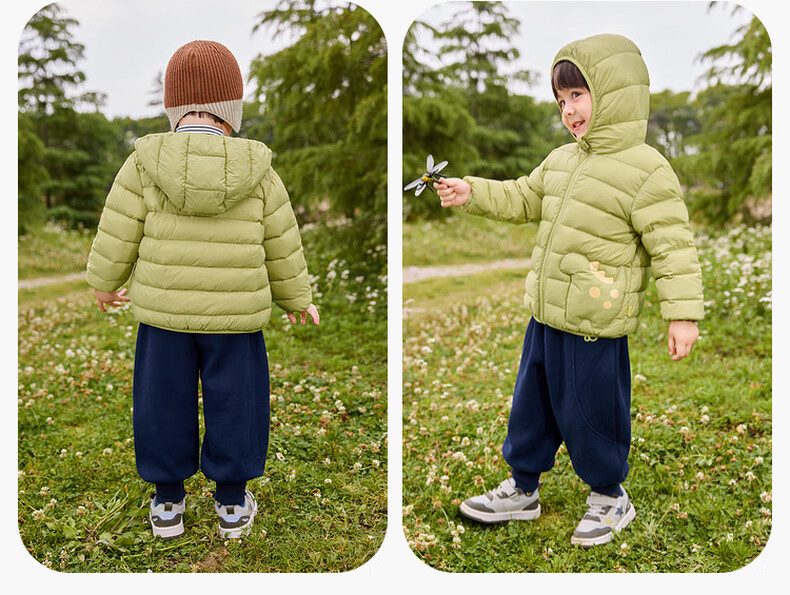 Dudu Kids Children's Down Jacket Cold-Resistant Winter Coat Boys Girls Warm New Year Clothing Black Size 80 24