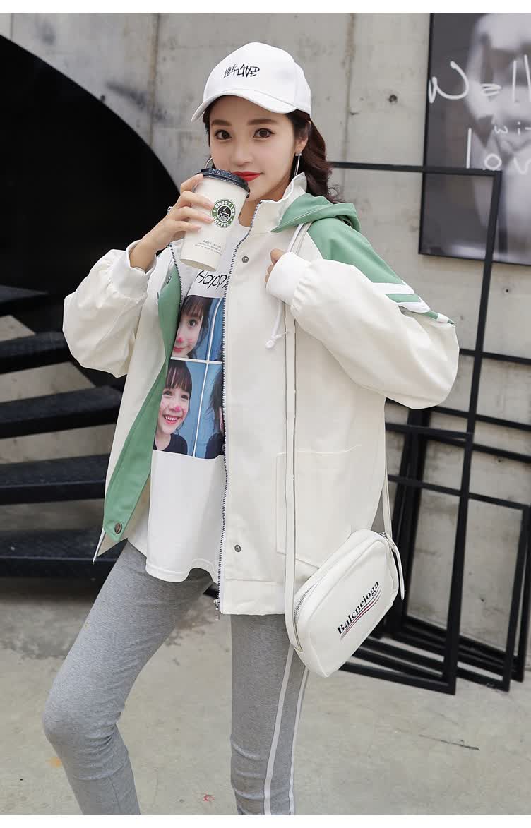 晗韵洛棒球服女2020春秋新款学生chic短夹克小个子穿搭上衣糖果色休闲