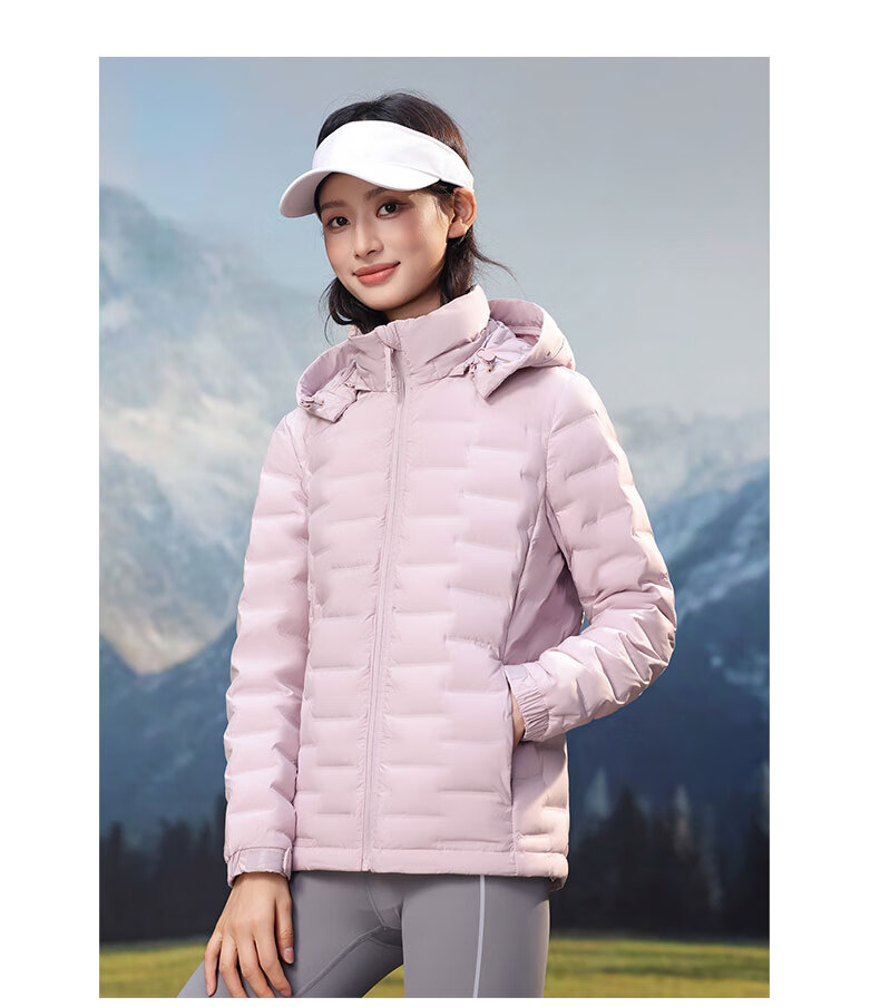 YAYA Lightweight Down Jacket Women 2025 Autumn Winter New Casual Versatile Short Hooded Comfortable Warm Duck Down Coat 12