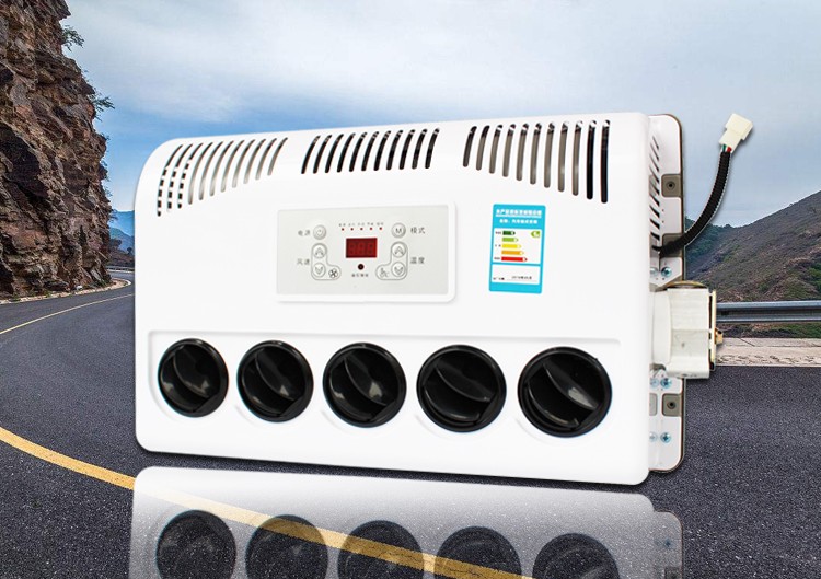 24v顶置卧式驻车空调大货车卡车工程车海尔电动空调变频超薄停车载