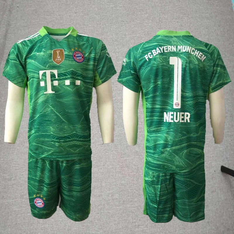 拜仁慕尼黑守门员1号诺伊尔球衣可自定义名字-2021赛季同款 拜仁短袖1