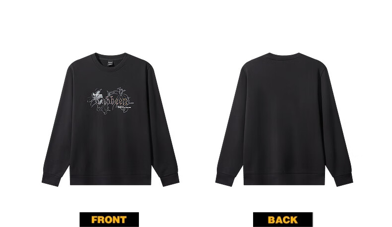 CABBEEN [340G Pure Cotton Sweatshirt], Men's Sweatshirt with Mesh Dot Print, Fleece-Lined Foam Design, Winter Long-Sleeve Sweatshirt 5