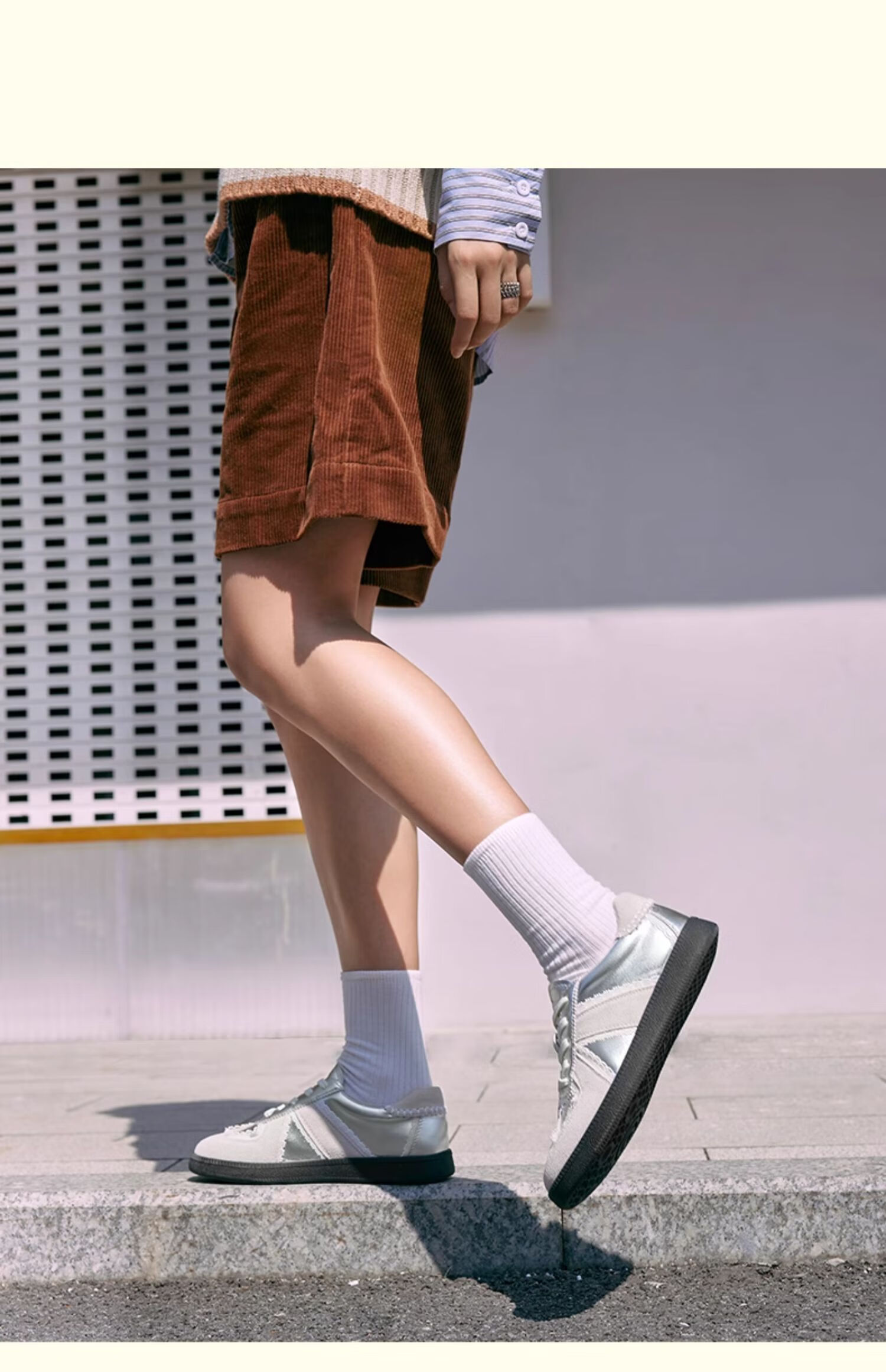 TOOMANYSHOES Couple's Style Men's And Women's Shoes Flat Casual Sports White Sneakers Skateboard Shoes Training Shoes Virtual Lovers Silver 36 4