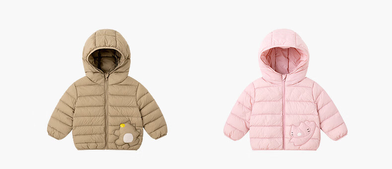 Dudu Kids Children's Down Jacket Cold-Resistant Winter Coat Boys Girls Warm New Year Clothing Black Size 80 17