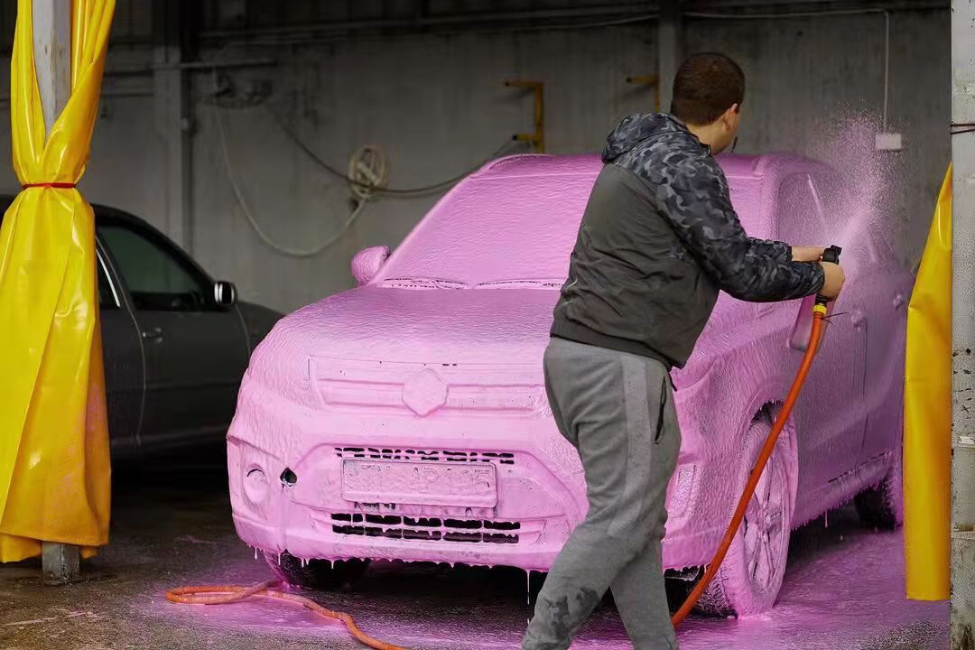 grass粉色泡沫预洗液500ml 格拉斯粉洗车液active foam magic 10