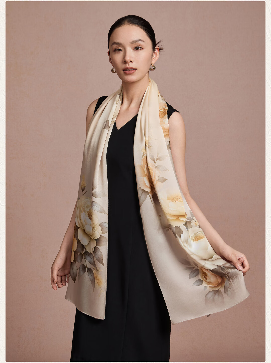 Shanghai Story [Upgraded 30% Encryption] Pure Silk Scarf Gift Box Mulberry Silk Shawl Birthday Gift for Mom Women 3