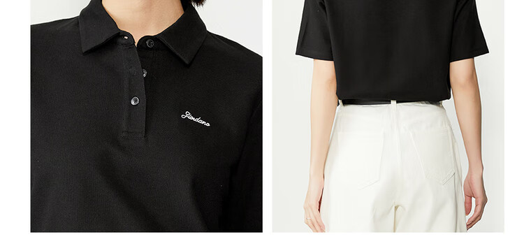 Giordano Women's Short-Sleeve Polo Shirt, High-Tech Ice Oxygen Cool-Feeling Embroidery, Comfortable Antibacterial T-Shirt for Women, 05315391 16