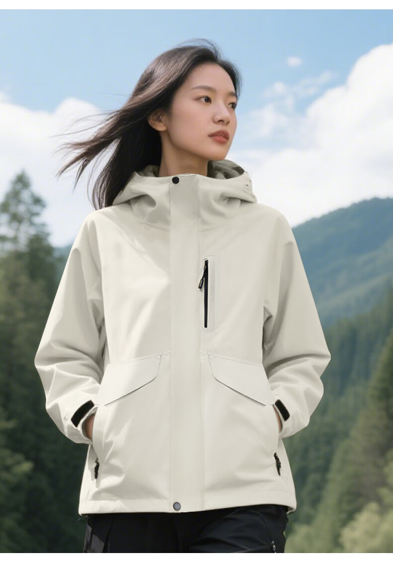 Baleno 2026 New Women's Outdoor Jacket Spring Autumn Winter Windproof Waterproof Hooded Coat Versatile Travel Top 13