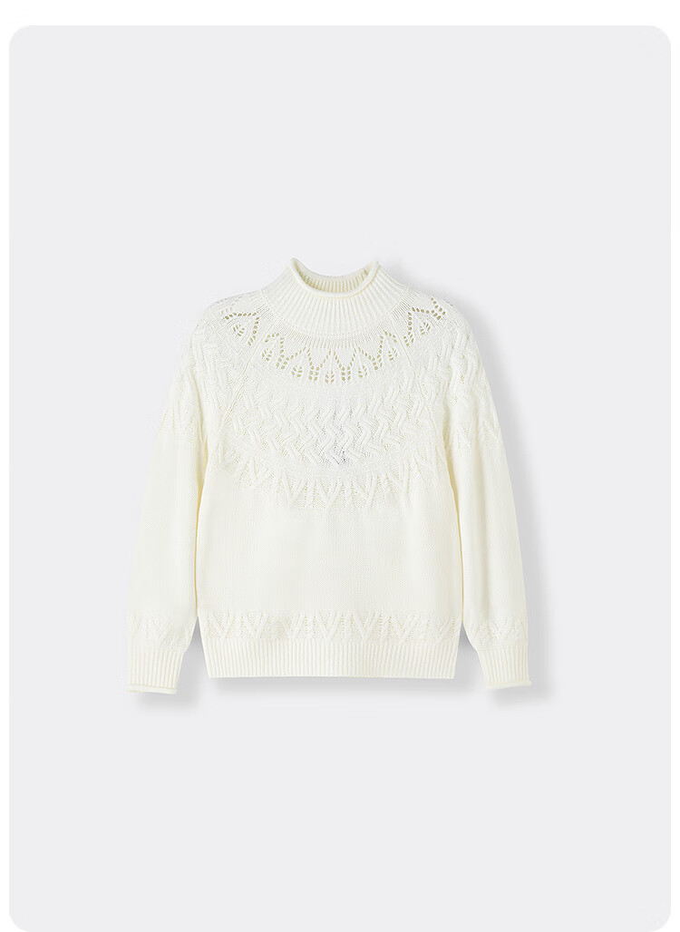 Annil Kids Girls' Crew Neck Long Sleeve Knit Sweater 2025 Winter New Pullover Ice Green 160 3