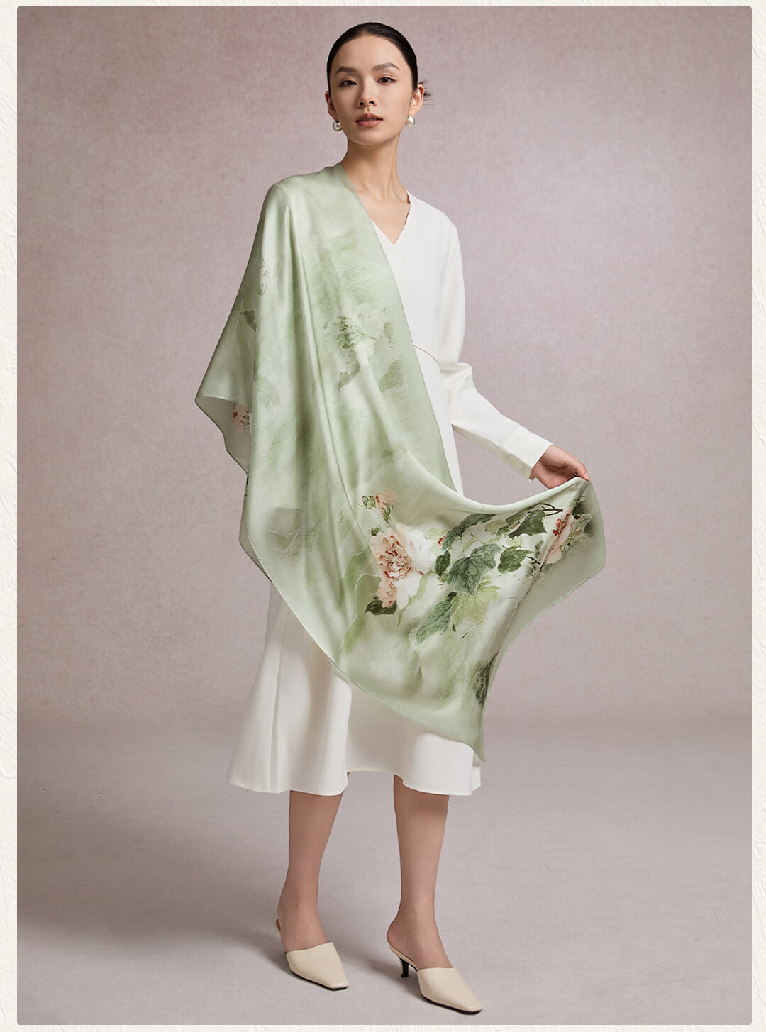 Shanghai Story [Upgraded 30% Encryption] Pure Silk Scarf Gift Box Mulberry Silk Shawl Birthday Gift for Mom Women 14