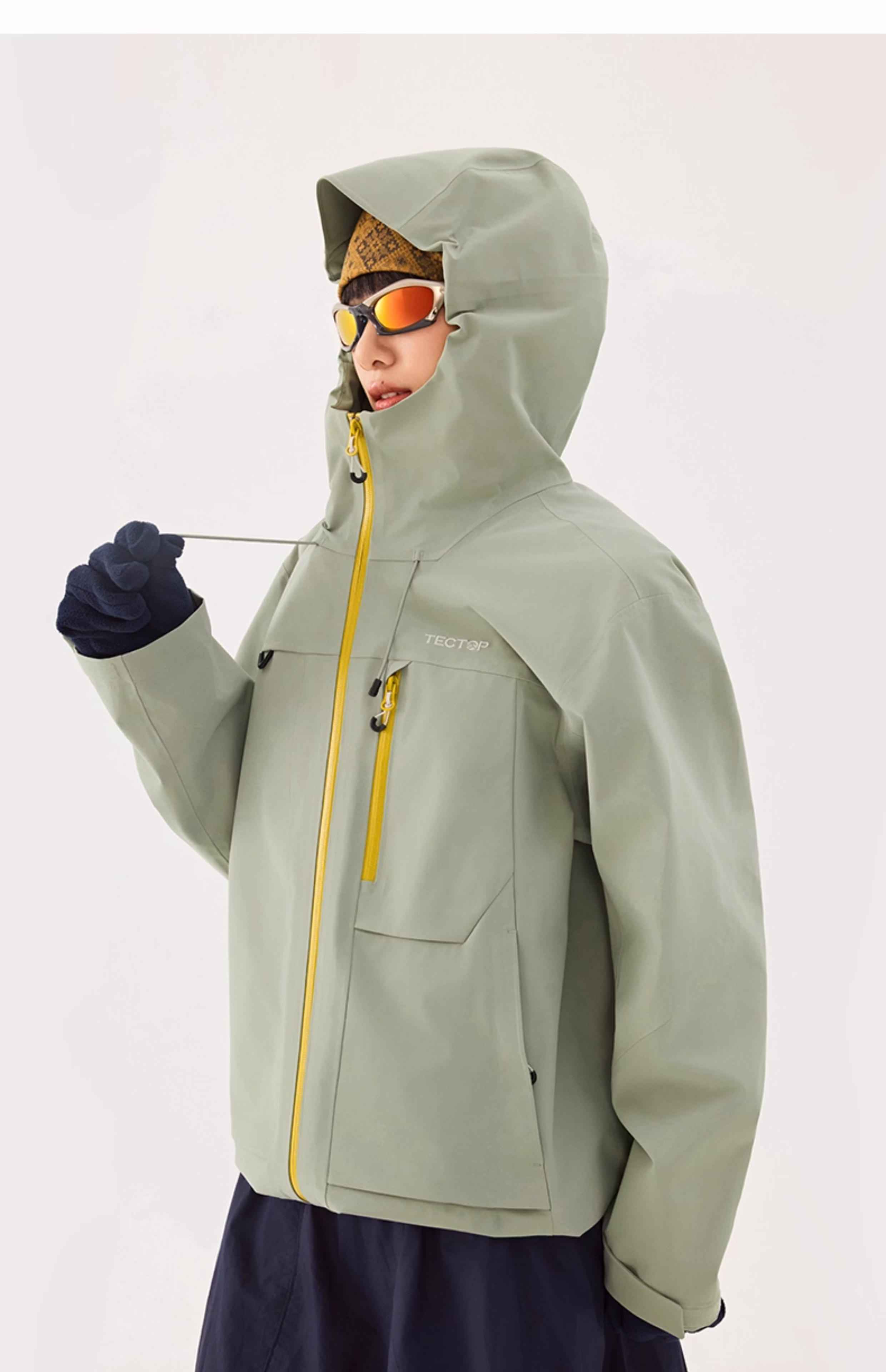 TECTOP Single-Layer Hard Shell Breathable Mountaineering Jacket for Men and Women 83