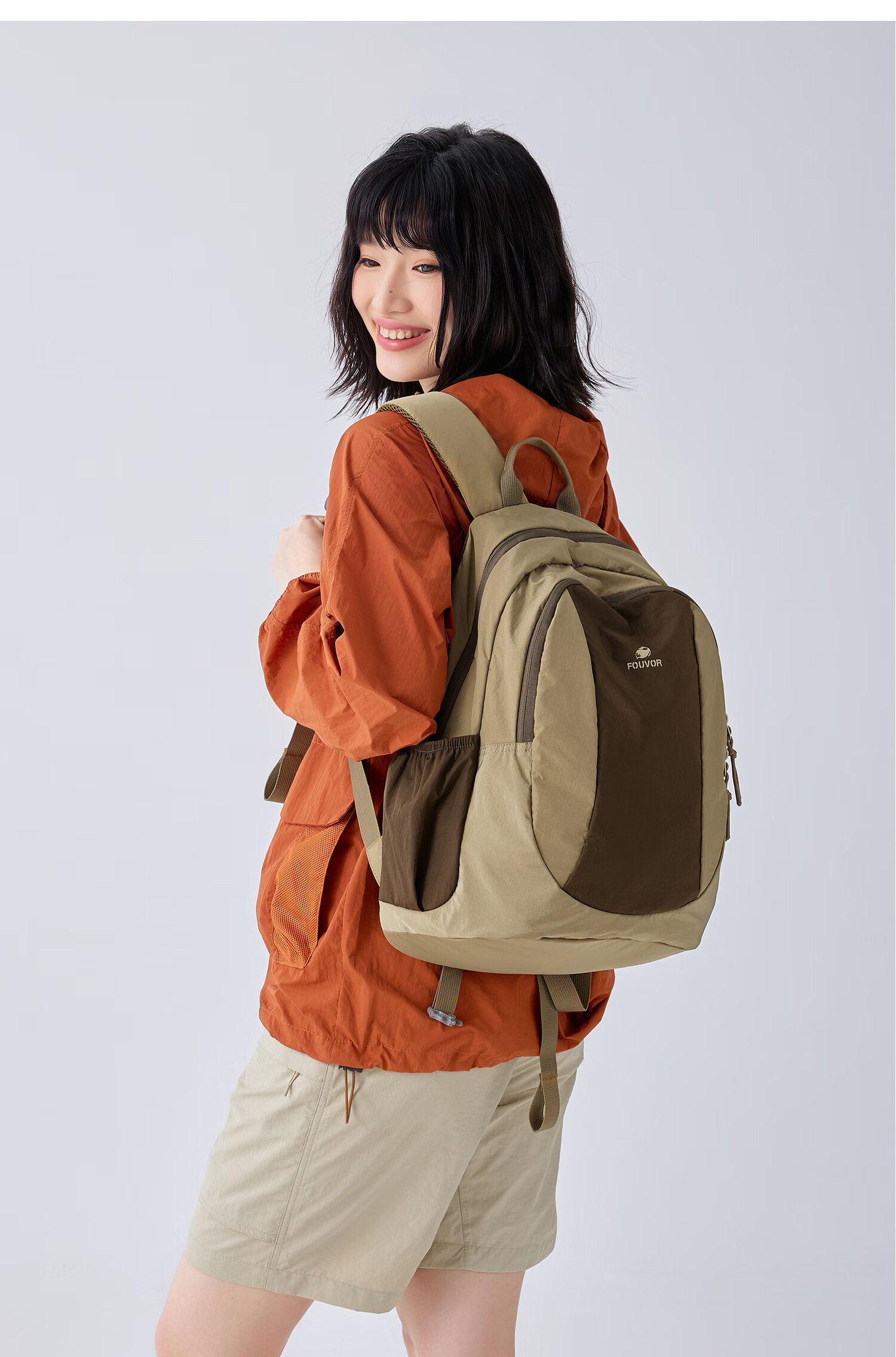 FOUVOR Outdoor Lightweight Hiking Backpack for Women Sports Travel School Bag Trekking Climbing Backpack Travel Double Shoulder Bag Mountain Rock Black 10