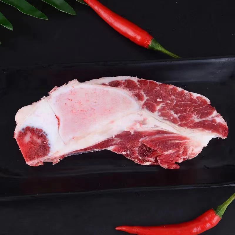 清真新鲜牛胸骨胸肋脆骨牛仔骨原切骨脆骨带肉纯牛小排 两斤牛胸骨
