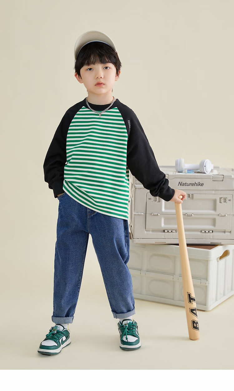 Duoduo Boys' Sweatshirt 2026 Spring Autumn Kids Waffle Stitch Raglan Sleeve Simple Versatile Top for Older Children 28
