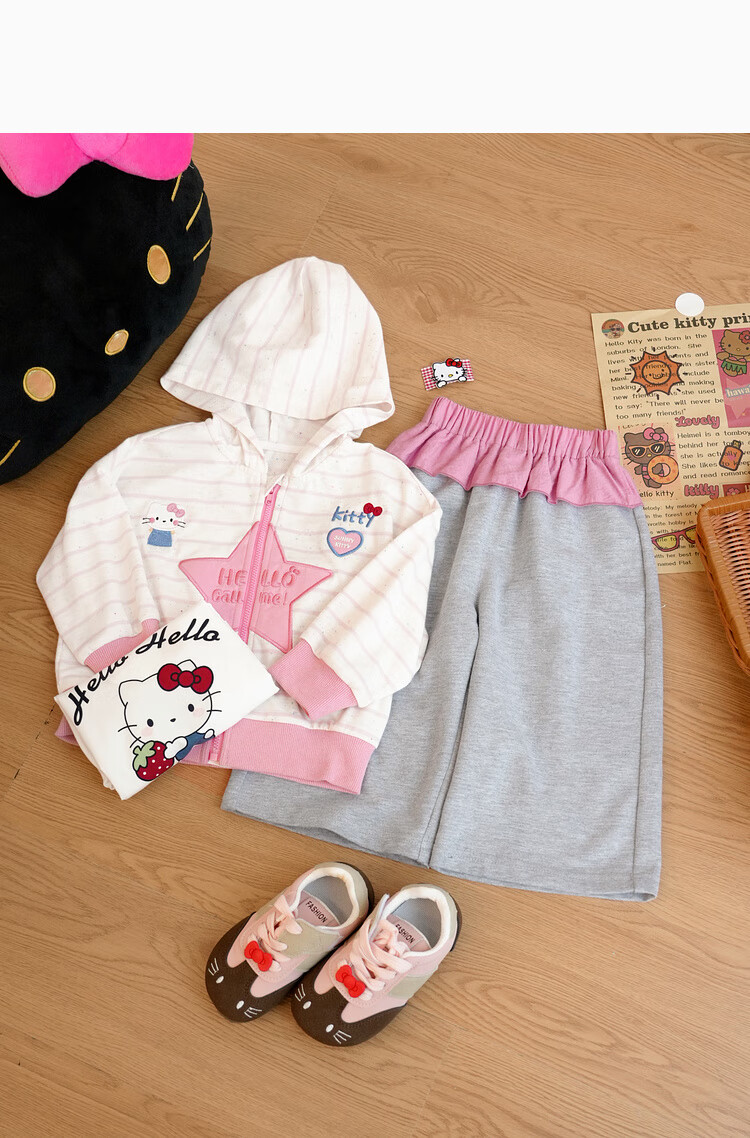 LUSON Little O Dad Baby Girl Autumn Outfit 2025 Spring and Autumn Long Sleeve Sweatshirt Jacket and Pants Baby Clothes 26