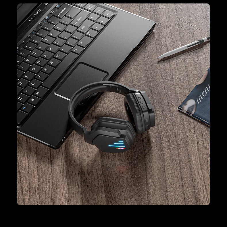 ONIKUMA Wireless Bluetooth Headphones Over-Ear Stereo Sound Cool Gaming Headset Noise Cancelling Long Battery Life Music Sports Phone Tablet Universal Comfortable Wearable Microphone Birthday Gift 17