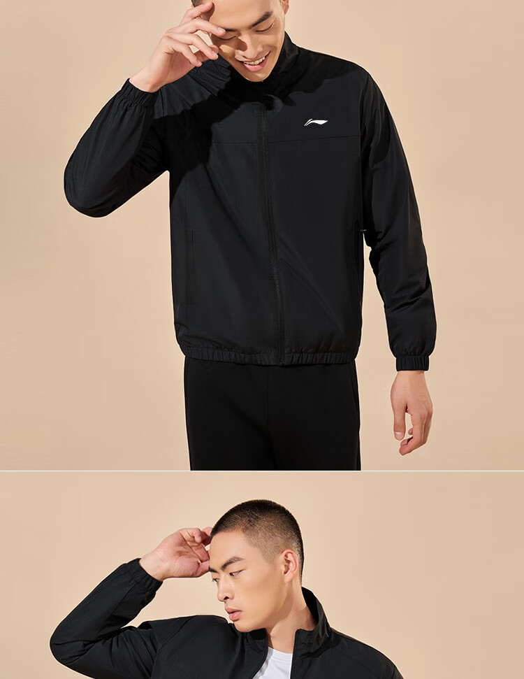 Li-Ning Jacket for Men And Women, Spring And Autumn Style, Windbreaker with Stand Collar, Outdoor Water-Repellent Jacket, Sports Outerwear, Windproof And Breathable Top 6