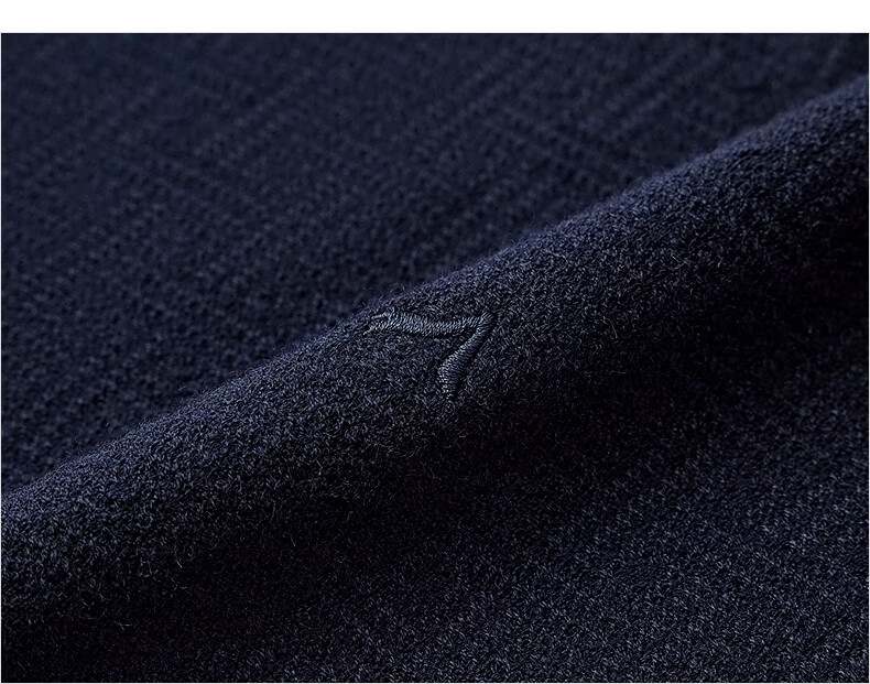 SEVEN Anti-Static Machine Washable Men's Sweater Spring Autumn Crew Neck Casual Warm Multi-Color Knitwear 31