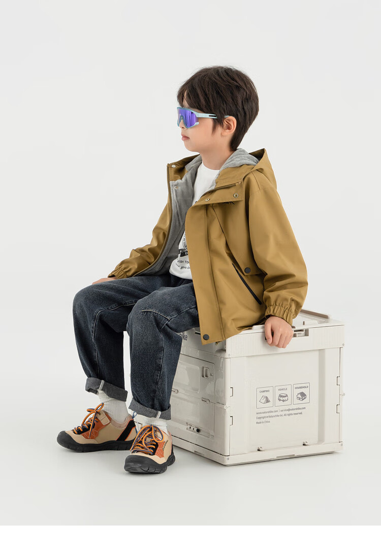 Duoduo Family 2026 Spring Autumn Kids Hiking Jacket Outdoor Warm Thin Fleece Water-Repellent Hooded Windproof Coat for Boys 22
